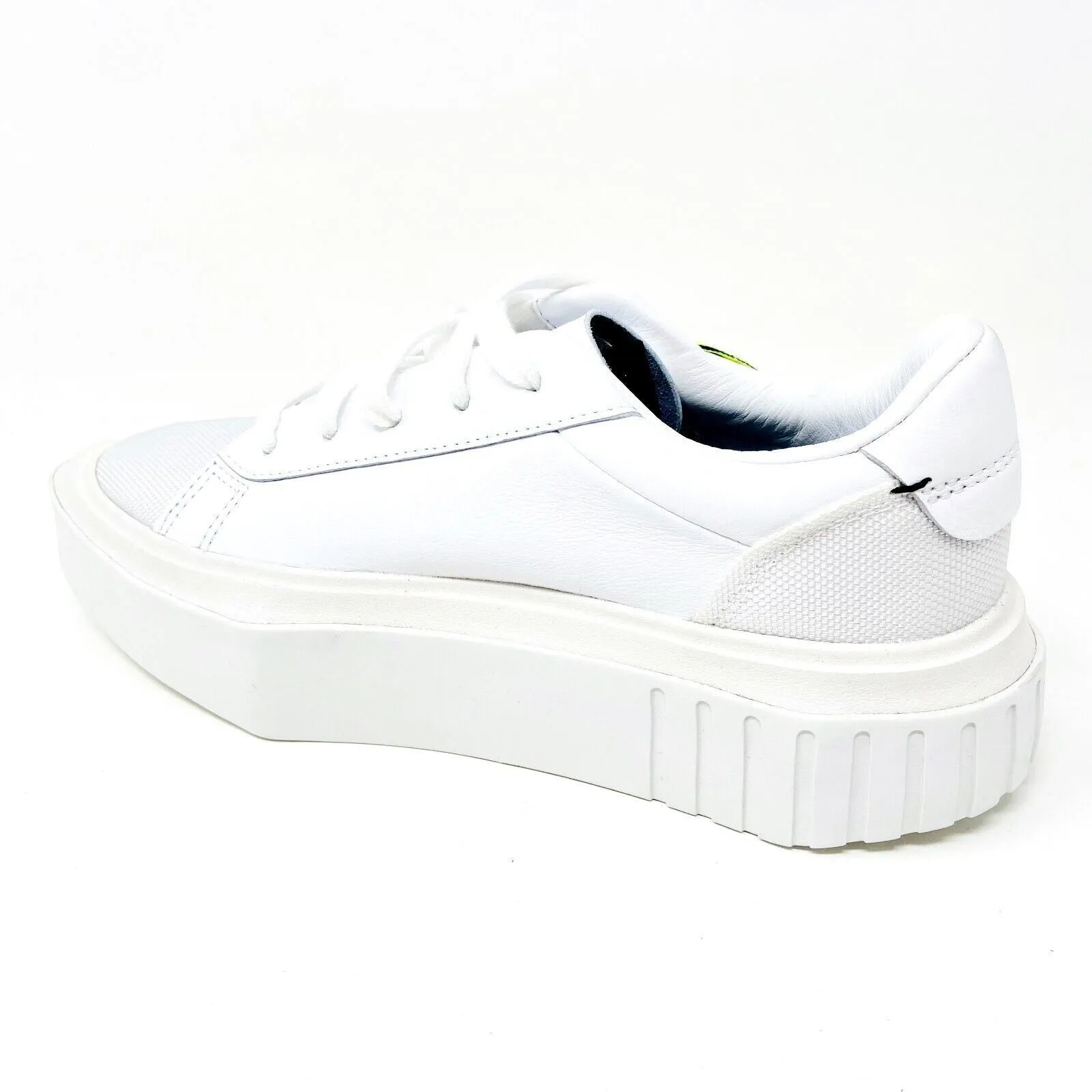 Adidas Sleek Olivia Oblanc White Volt Womens Size 5 Sneakers EF6596
