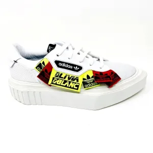 Adidas Sleek Olivia Oblanc White Volt Womens Size 5 Sneakers EF6596