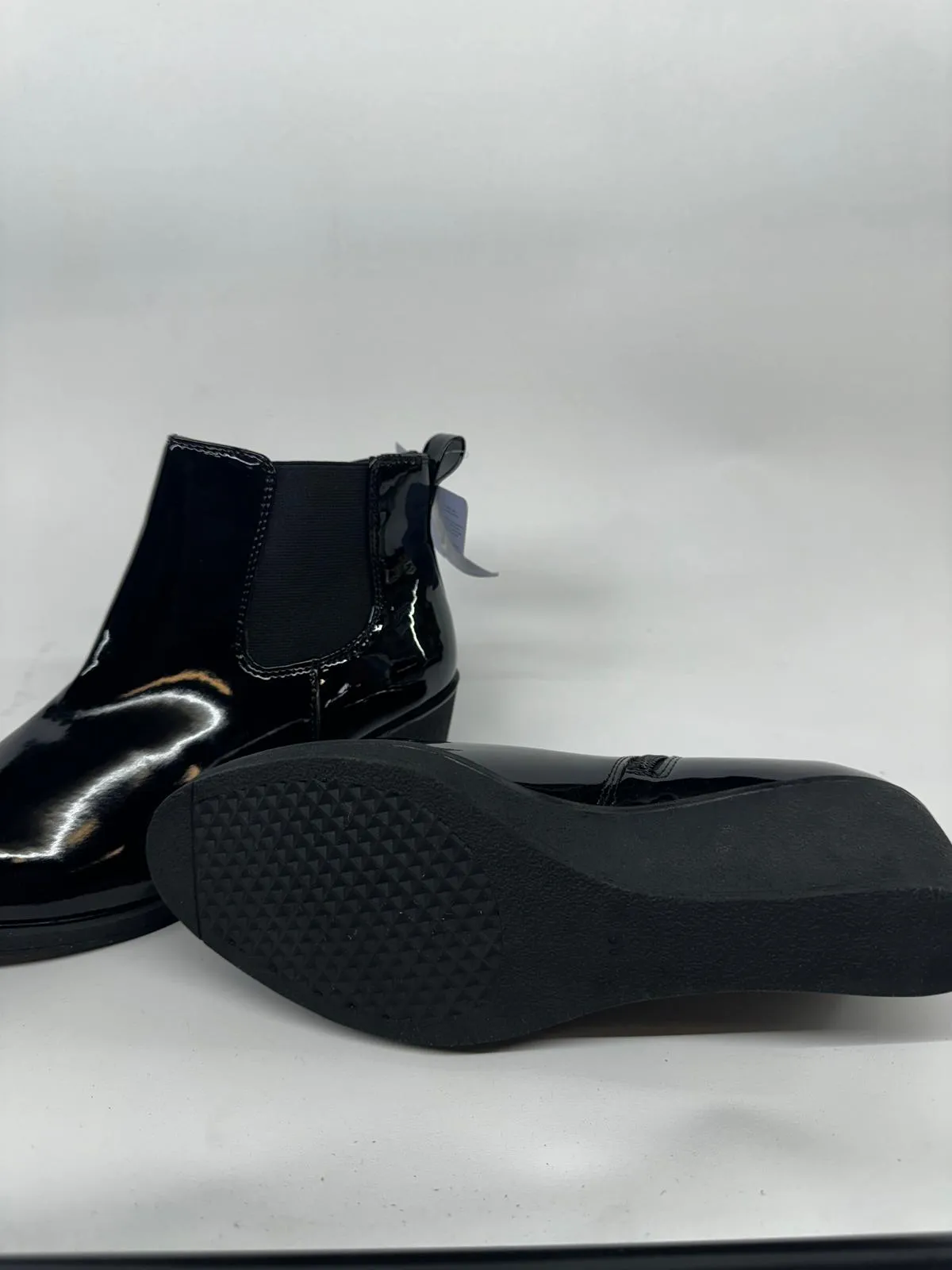Aerosoles Women's Brandi Ankle Boot - Gloss Black, New, No Box, Size 9.5