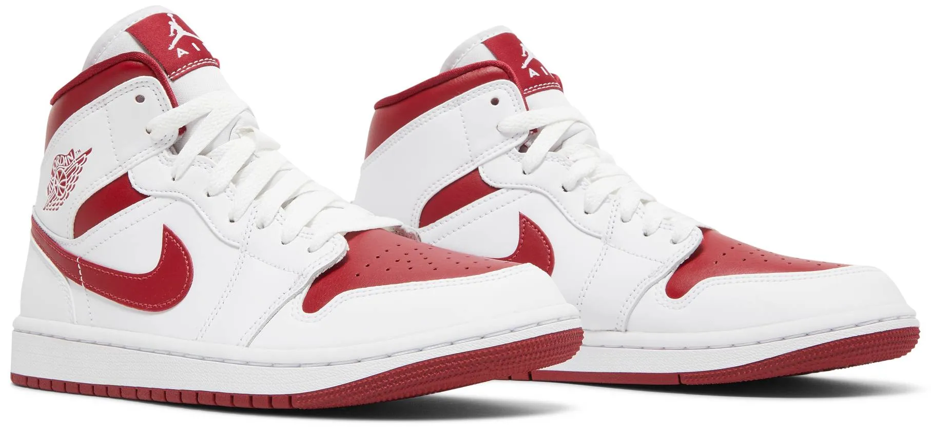 Air Jordan 1 Mid 'Reverse Chicago / White Pomegranate' (W)