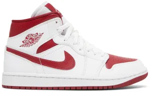 Air Jordan 1 Mid 'Reverse Chicago / White Pomegranate' (W)