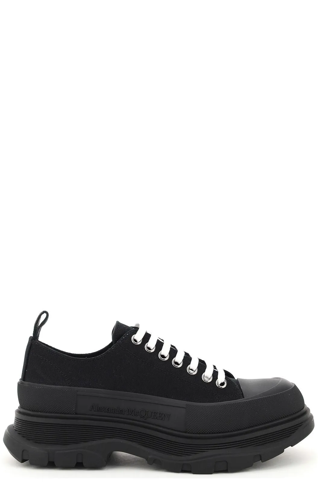 Alexander McQueen Tread Sleek Lace-Up Sneakers