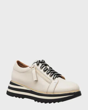 Alfie & Evie Hosting Sneakers Cream Leather