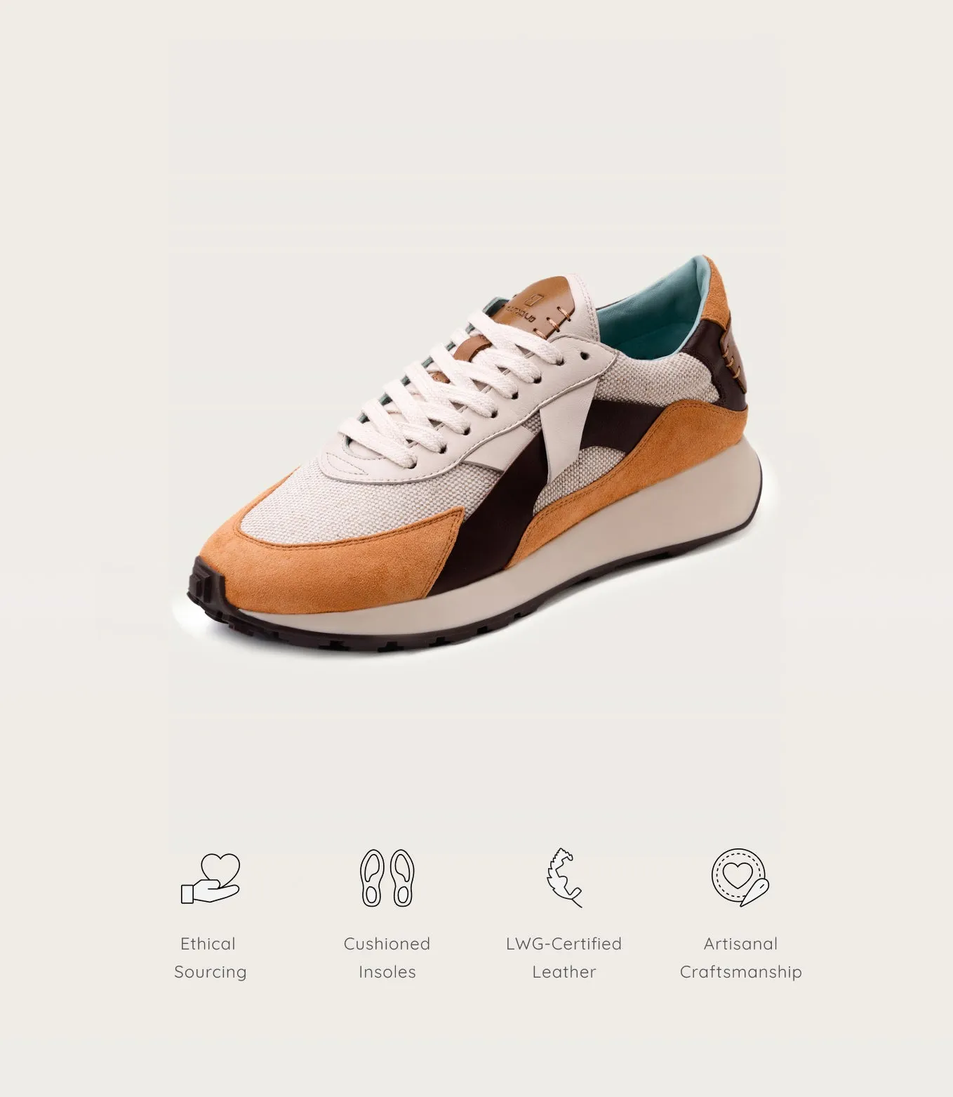 Arbi Sleek Sneaker - Apricot Nectar