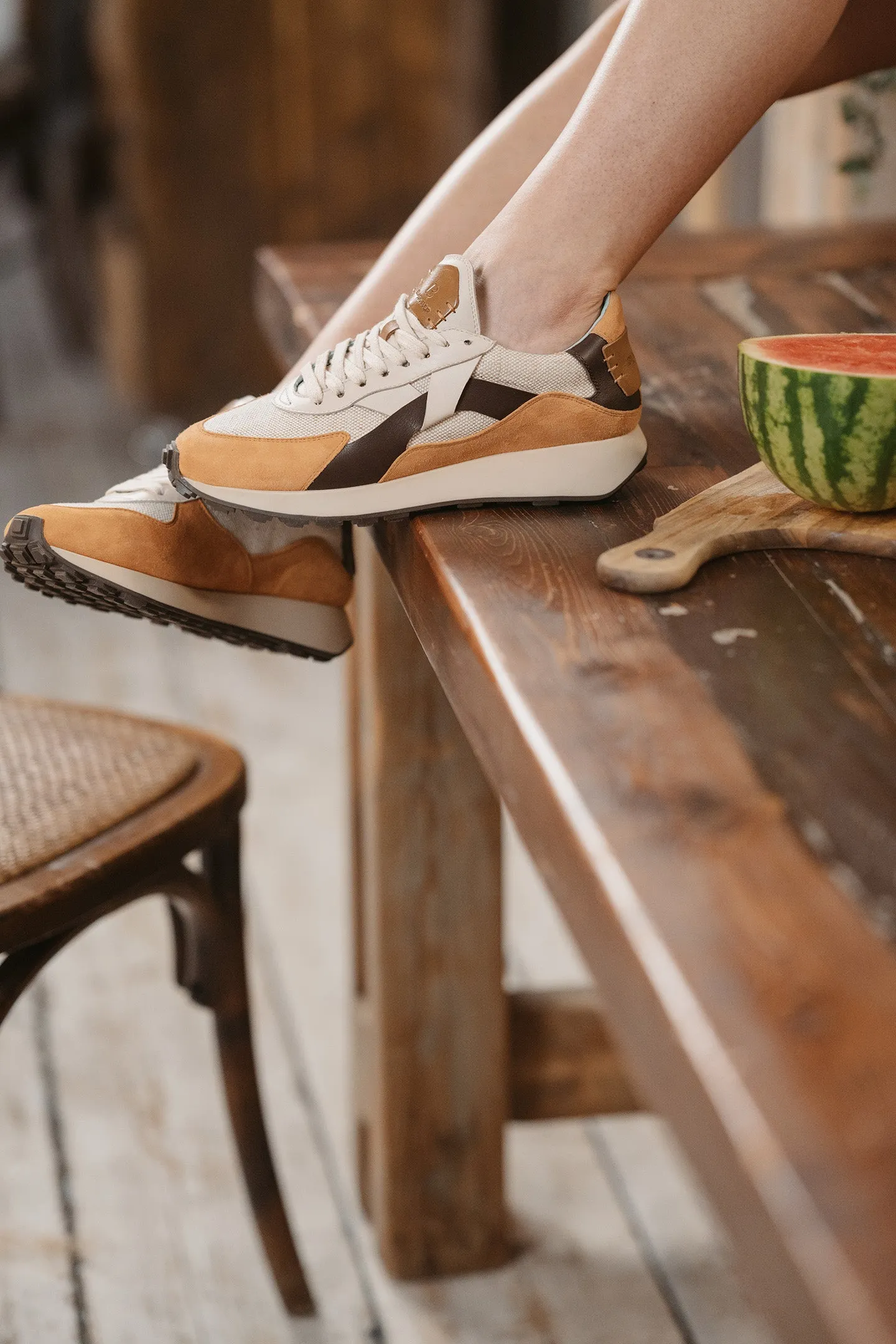Arbi Sleek Sneaker - Apricot Nectar