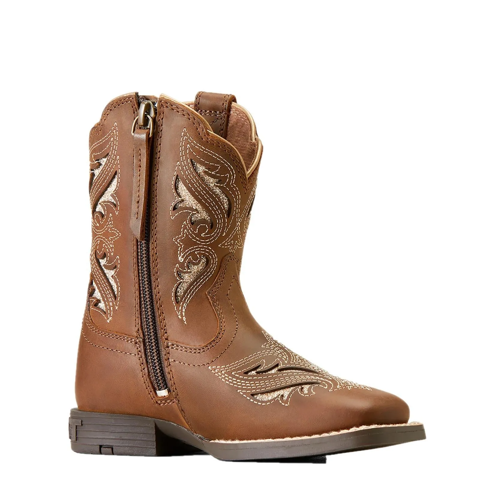 Ariat Children Girl's Round Up Bliss Sassy Brown Western Boot