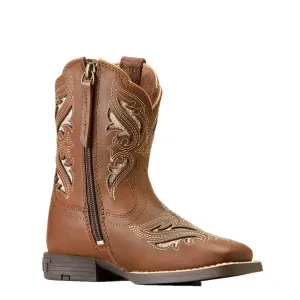 Ariat Children Girl's Round Up Bliss Sassy Brown Western Boot