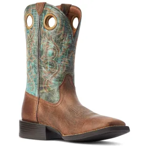 Ariat Men’s Cowboy Boots 12.5" Sport Rodeo Wide Square Toe -Clearance