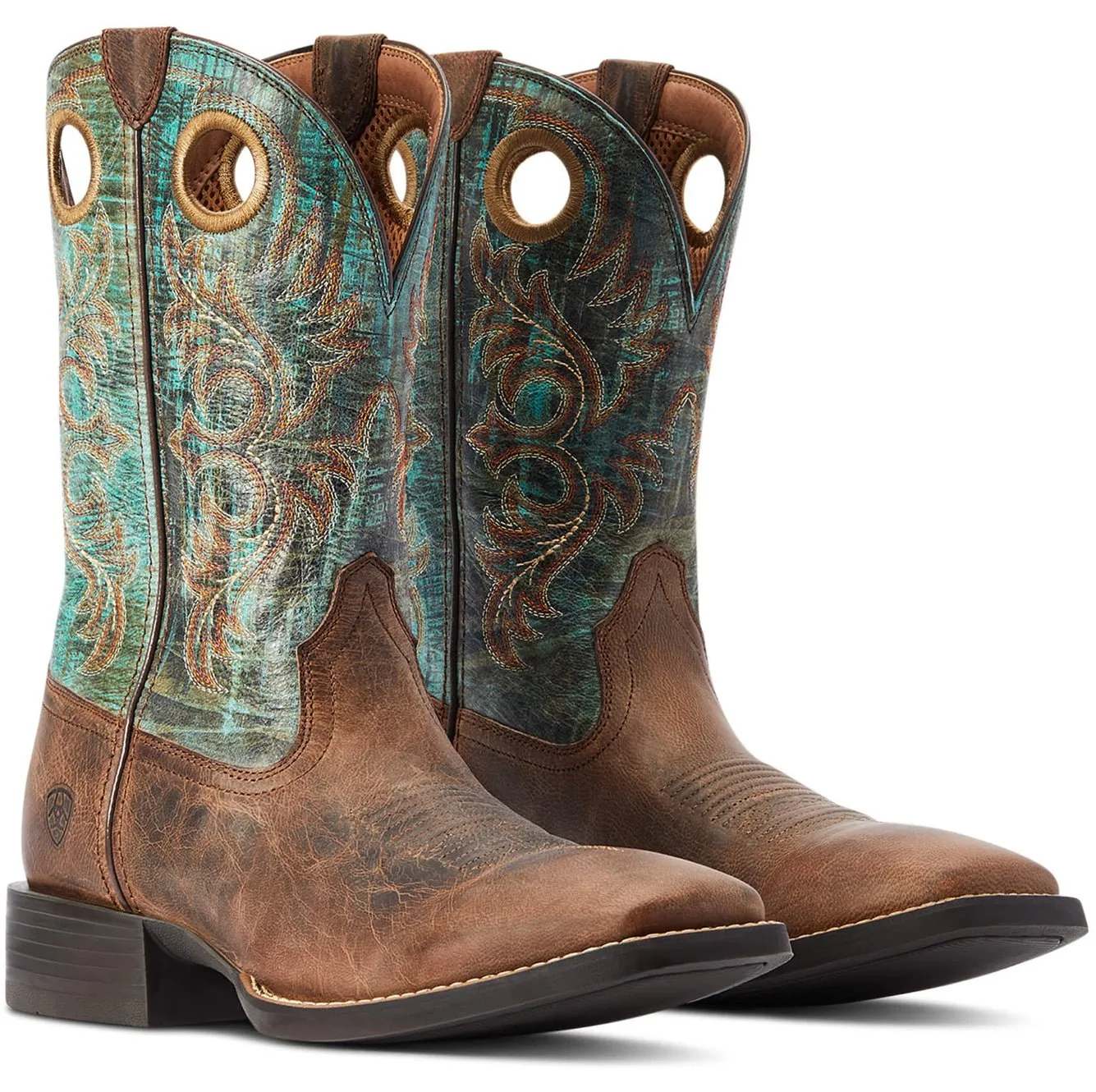 Ariat Men’s Cowboy Boots 12.5" Sport Rodeo Wide Square Toe -Clearance