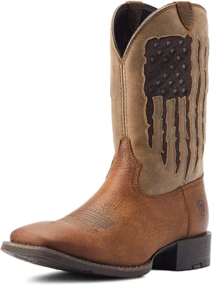 Ariat Men's Sport My Country Venttek Western Boot, Faithful Brown