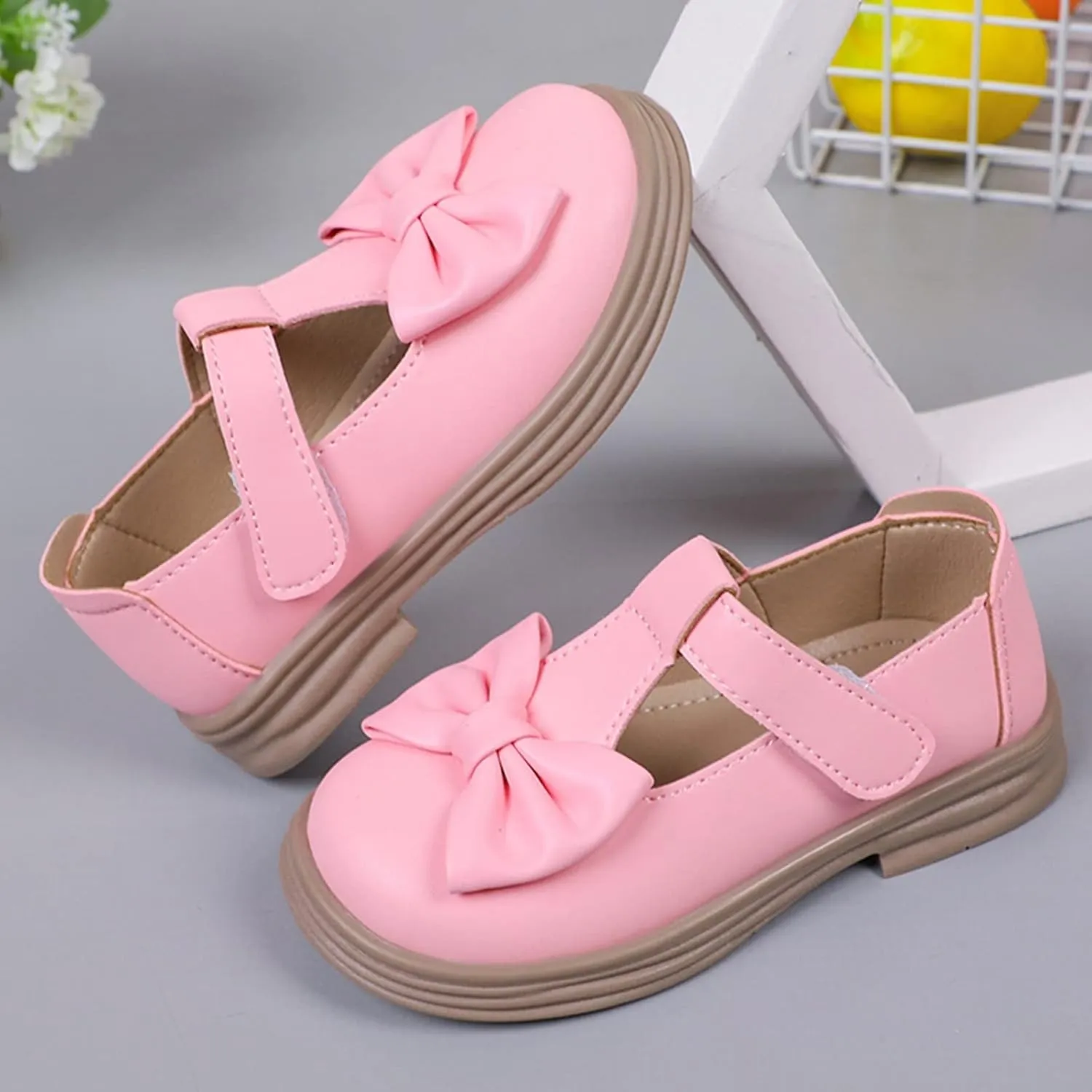 Baby Girl Mary Jane Dress Shoes Kids Platform Uniform Shoes School Oxford Flats for Kids Party Wedding Shoes