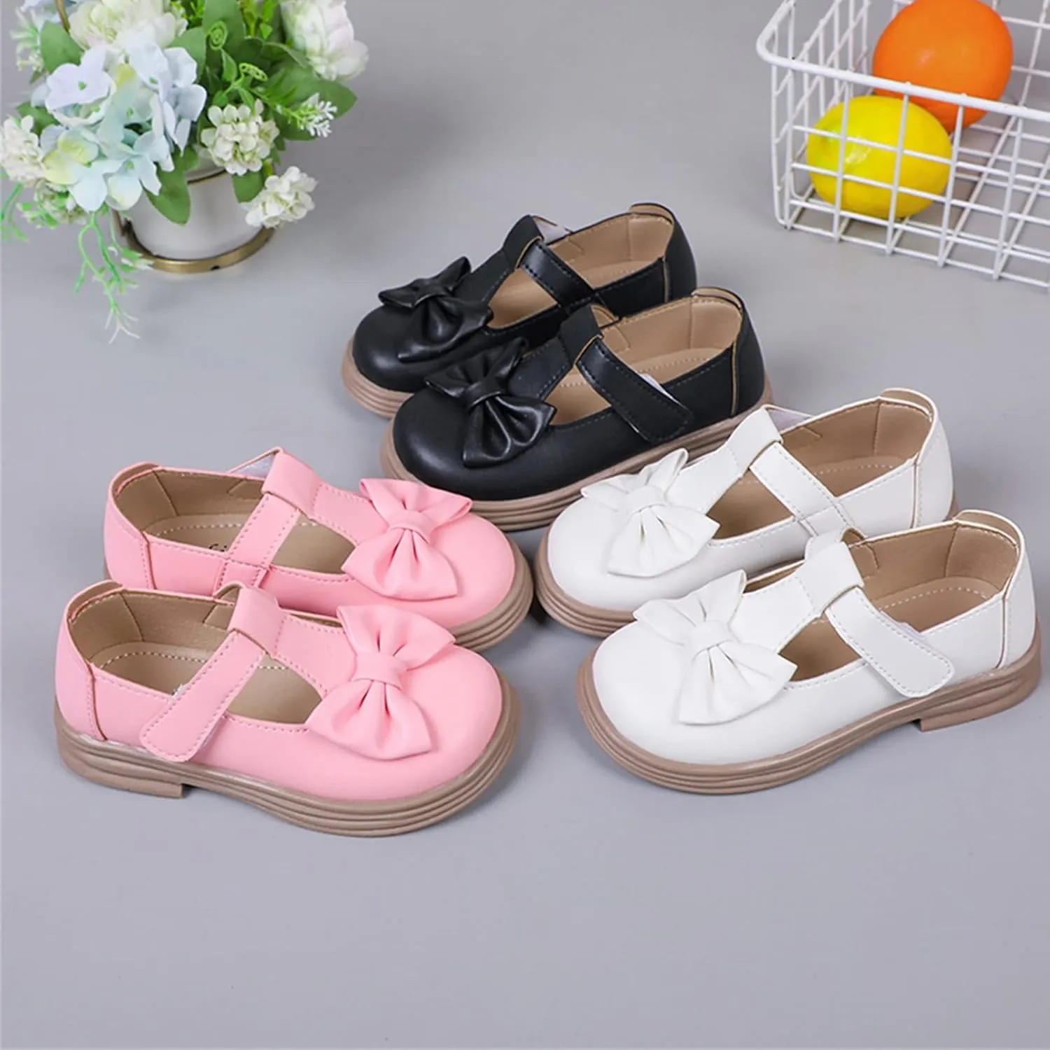 Baby Girl Mary Jane Dress Shoes Kids Platform Uniform Shoes School Oxford Flats for Kids Party Wedding Shoes