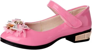 Baby Girls Dress Shoes Mary Jane Shoes for Girls Party Wedding Flower Kid School Shoes Low Heel Flats