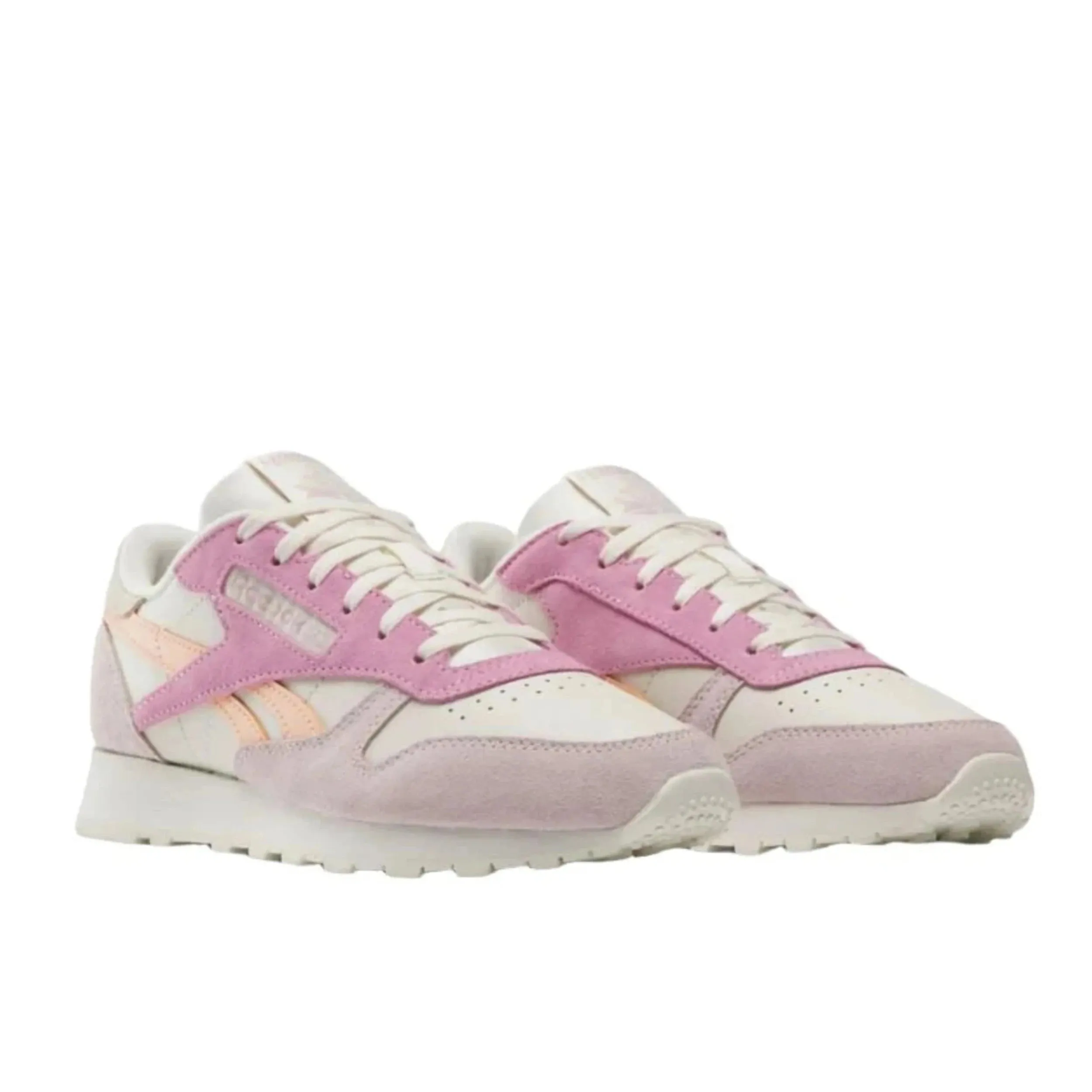 Beige Classic Leather Sneakers