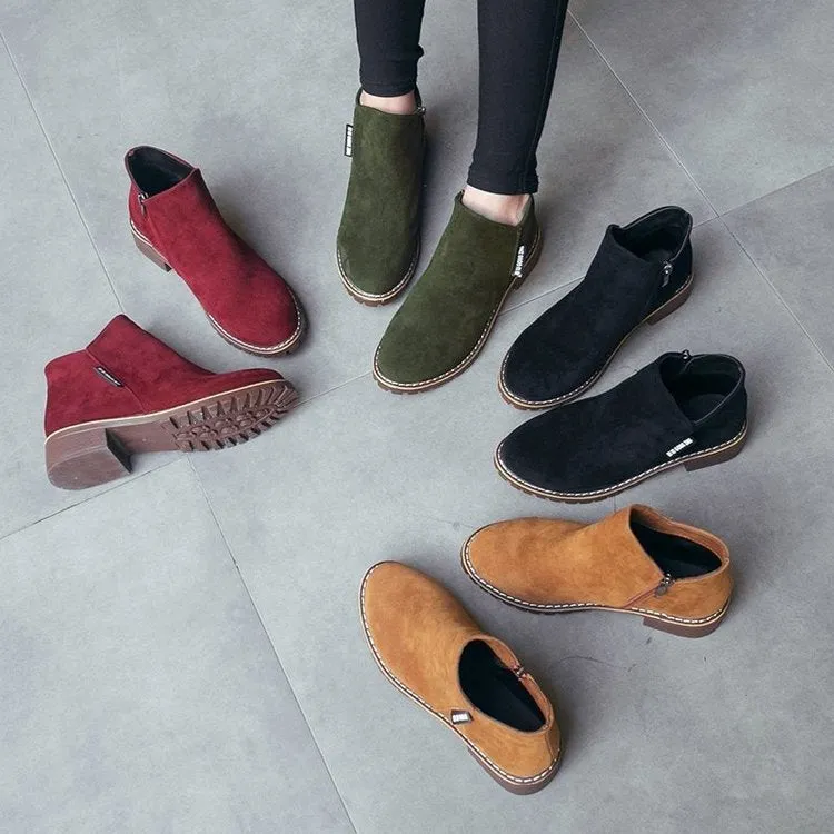 Belifi Winter Plush Comfortable Casual Ankle Boots