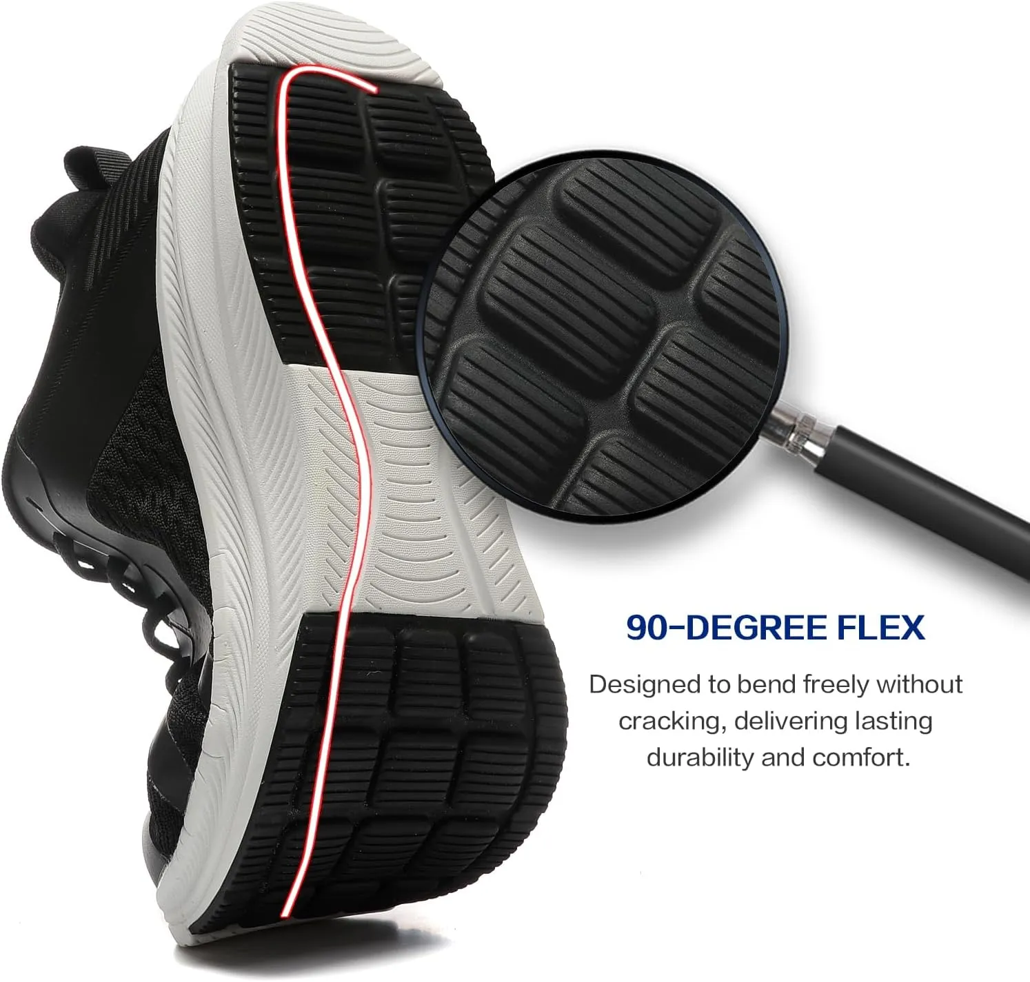 BOGOVER Men's Running Shoes, Lightweight Breathable Walking Shoes Non Slip Tennis Shoes Movepropel Athletic Fashion Sneakers