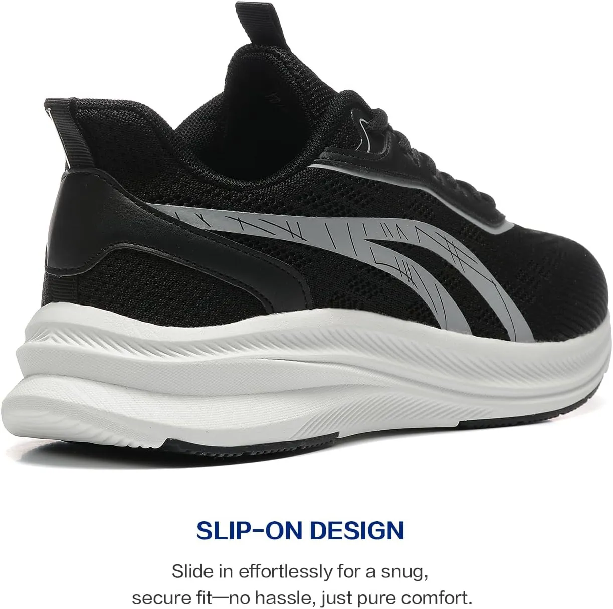 BOGOVER Men's Running Shoes, Lightweight Breathable Walking Shoes Non Slip Tennis Shoes Movepropel Athletic Fashion Sneakers