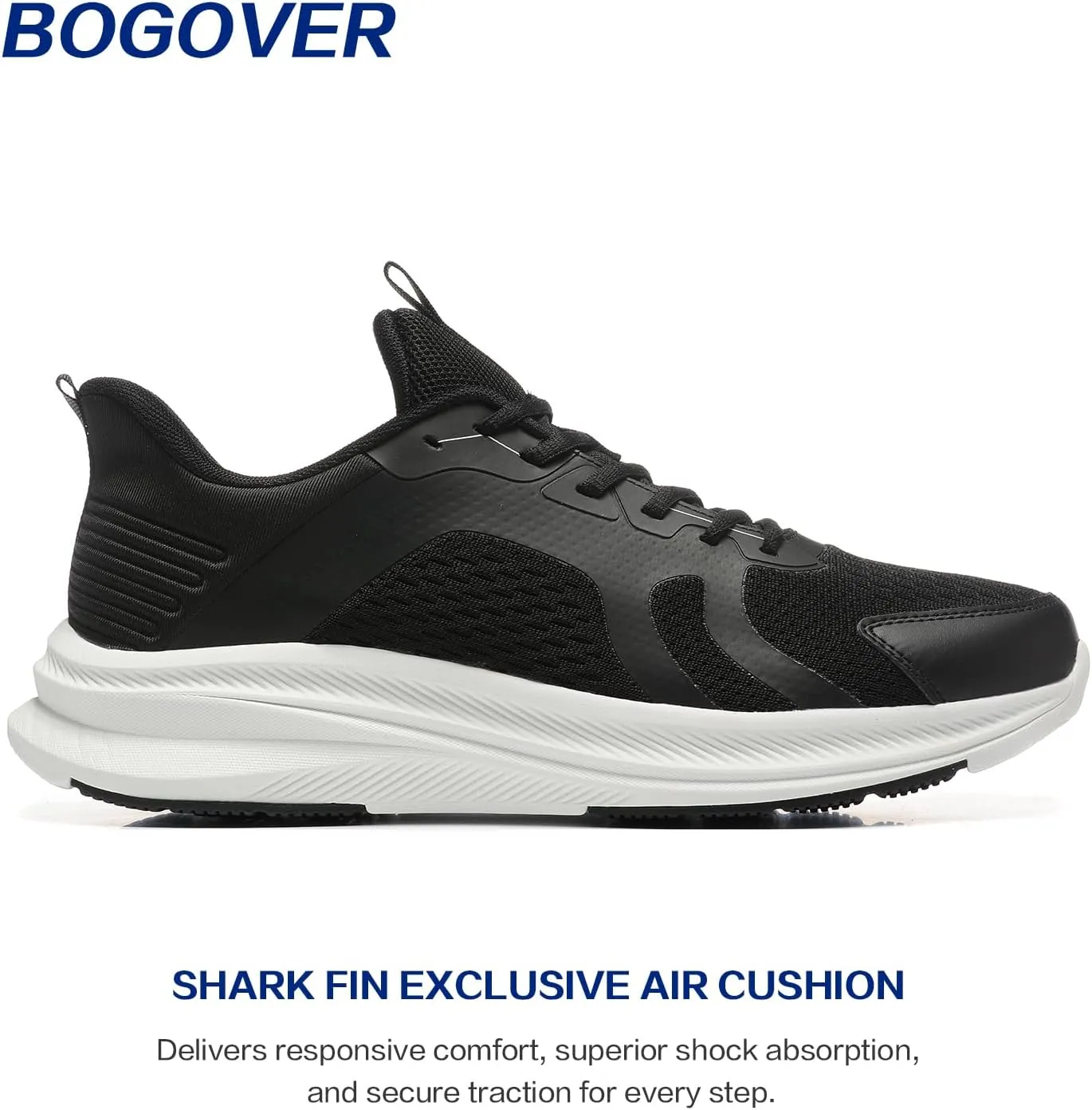 BOGOVER Men's Running Shoes, Lightweight Breathable Walking Shoes Non Slip Tennis Shoes Movepropel Athletic Fashion Sneakers