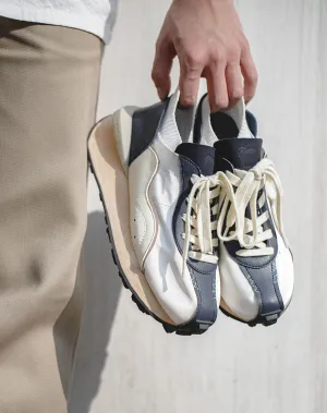 Breathable Retro Ice Silk Forrest Gump White Men's Sneakers