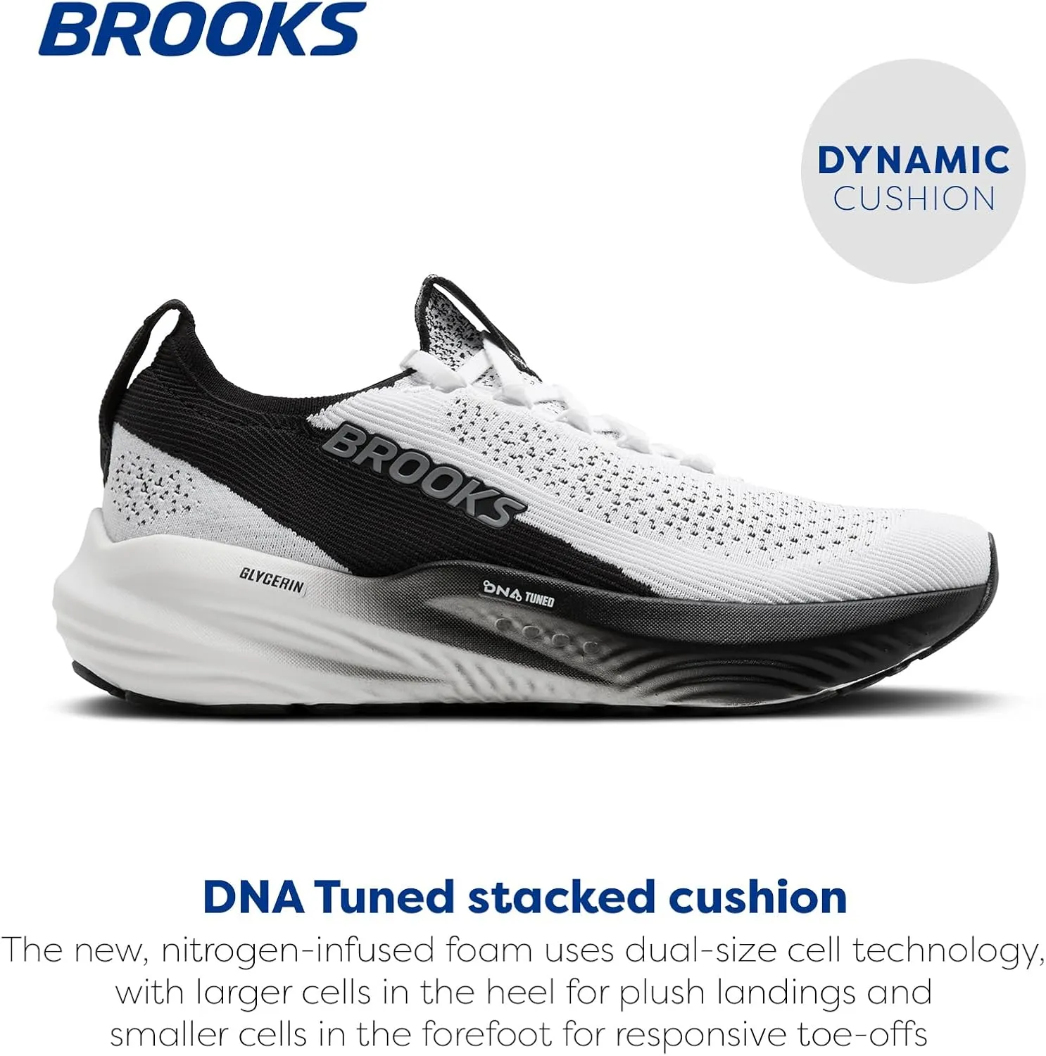Brooks Mens Glycerin Stealthfit 22 Neutral Running Shoe