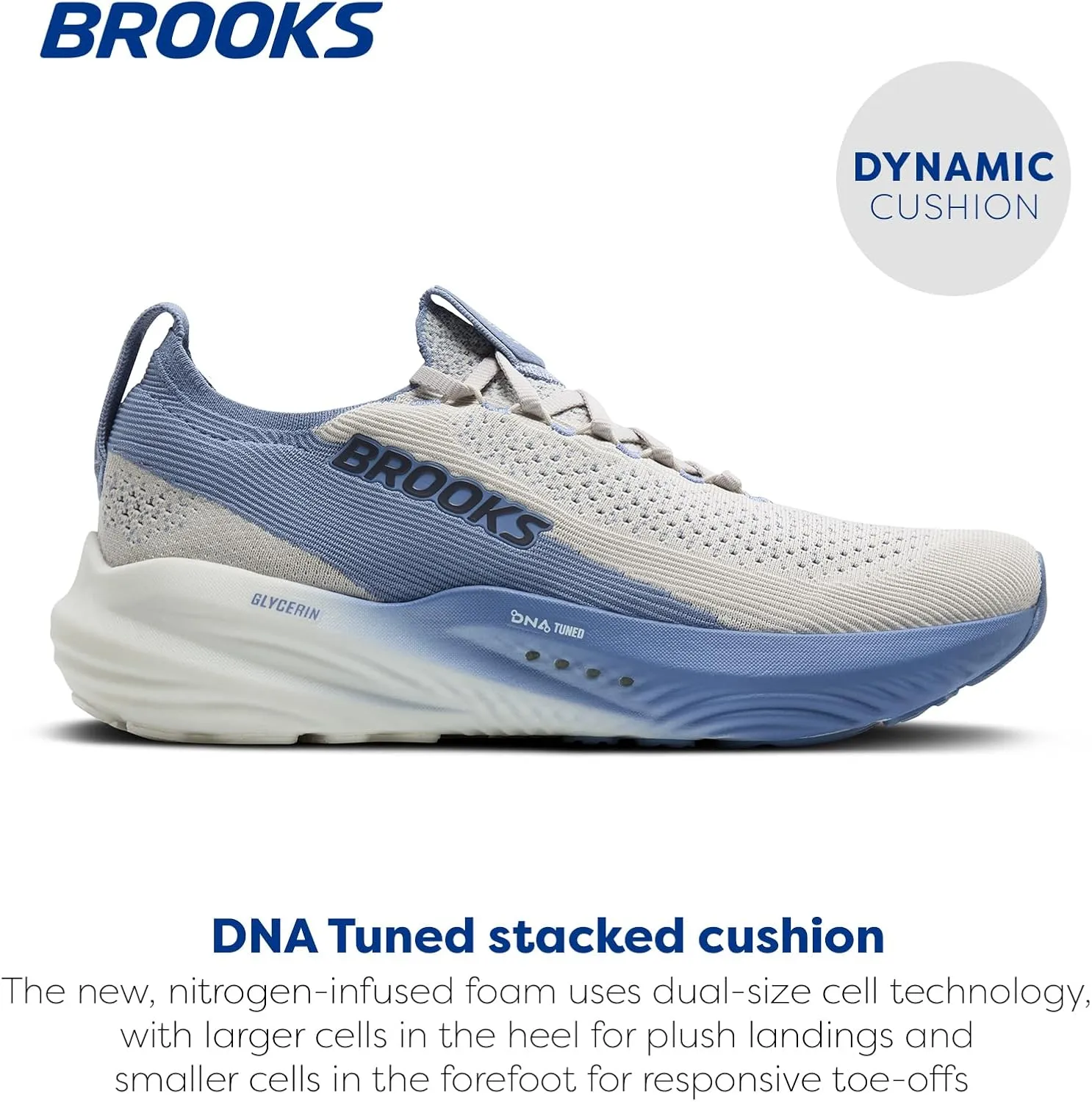 Brooks Mens Glycerin Stealthfit 22 Neutral Running Shoe