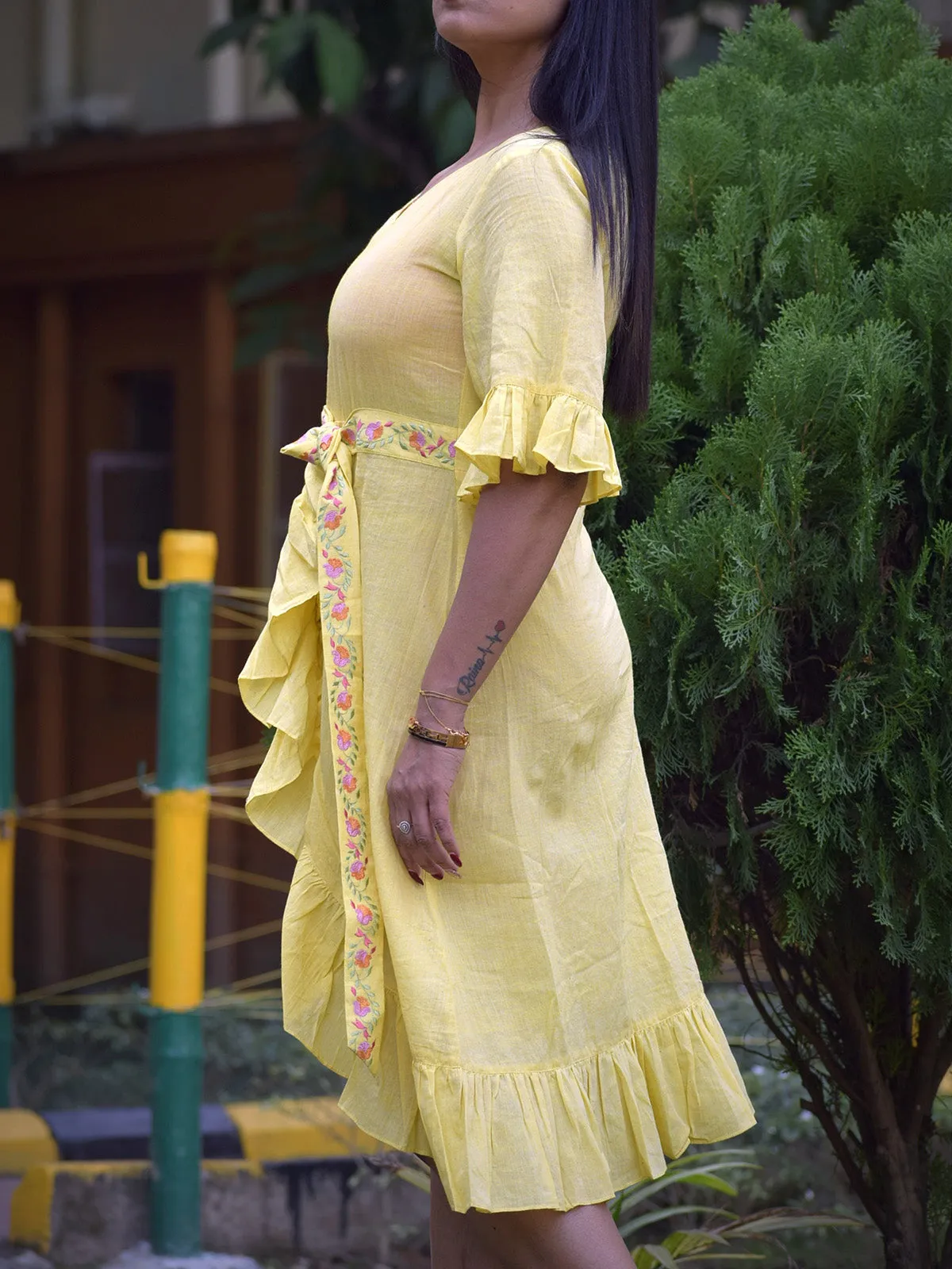 Caribbean Isles Dress Yellow