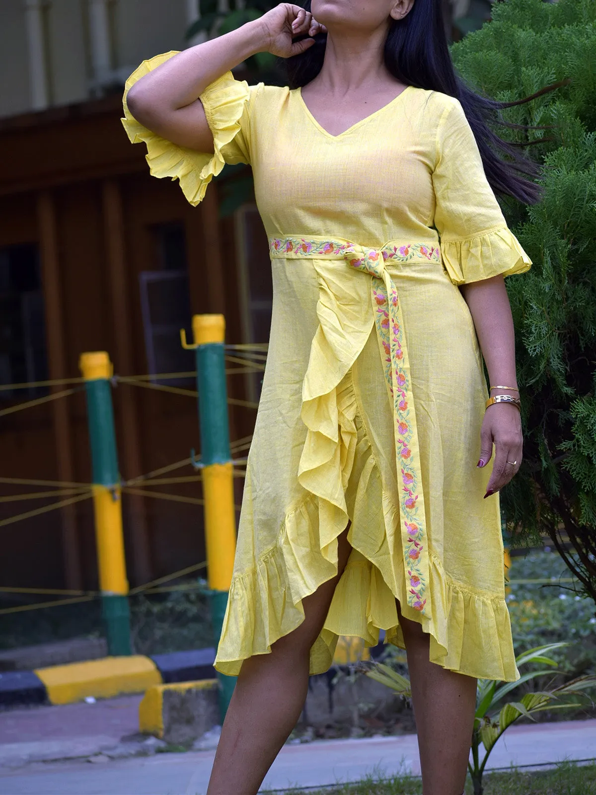 Caribbean Isles Dress Yellow
