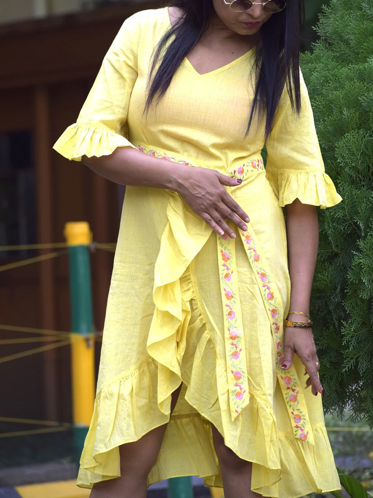 Caribbean Isles Dress Yellow