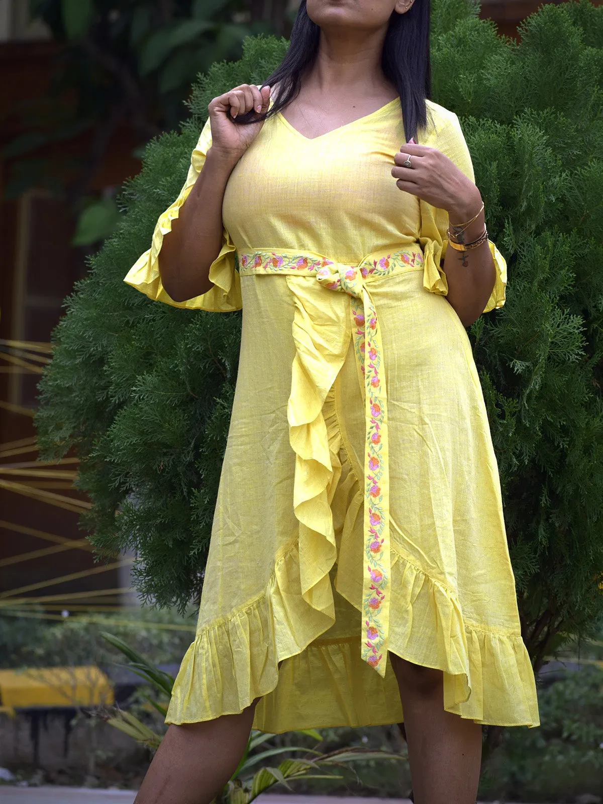 Caribbean Isles Dress Yellow