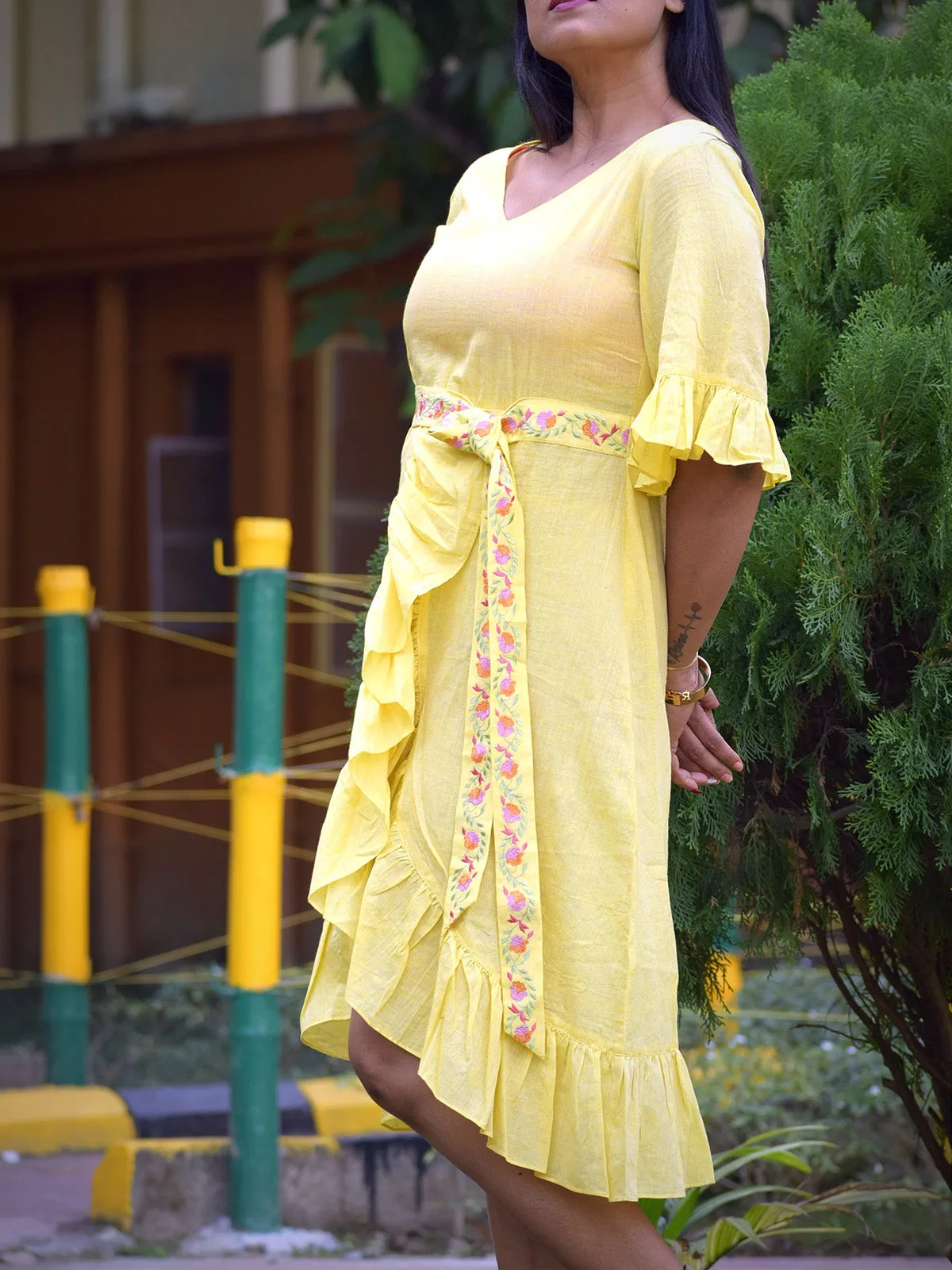 Caribbean Isles Dress Yellow