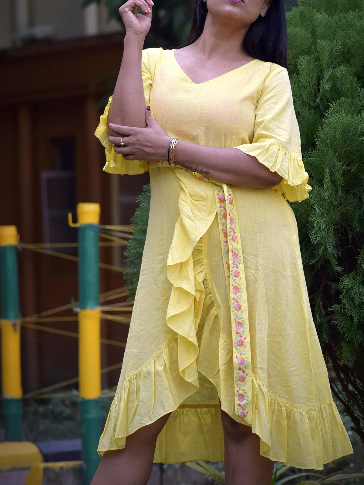 Caribbean Isles Dress Yellow