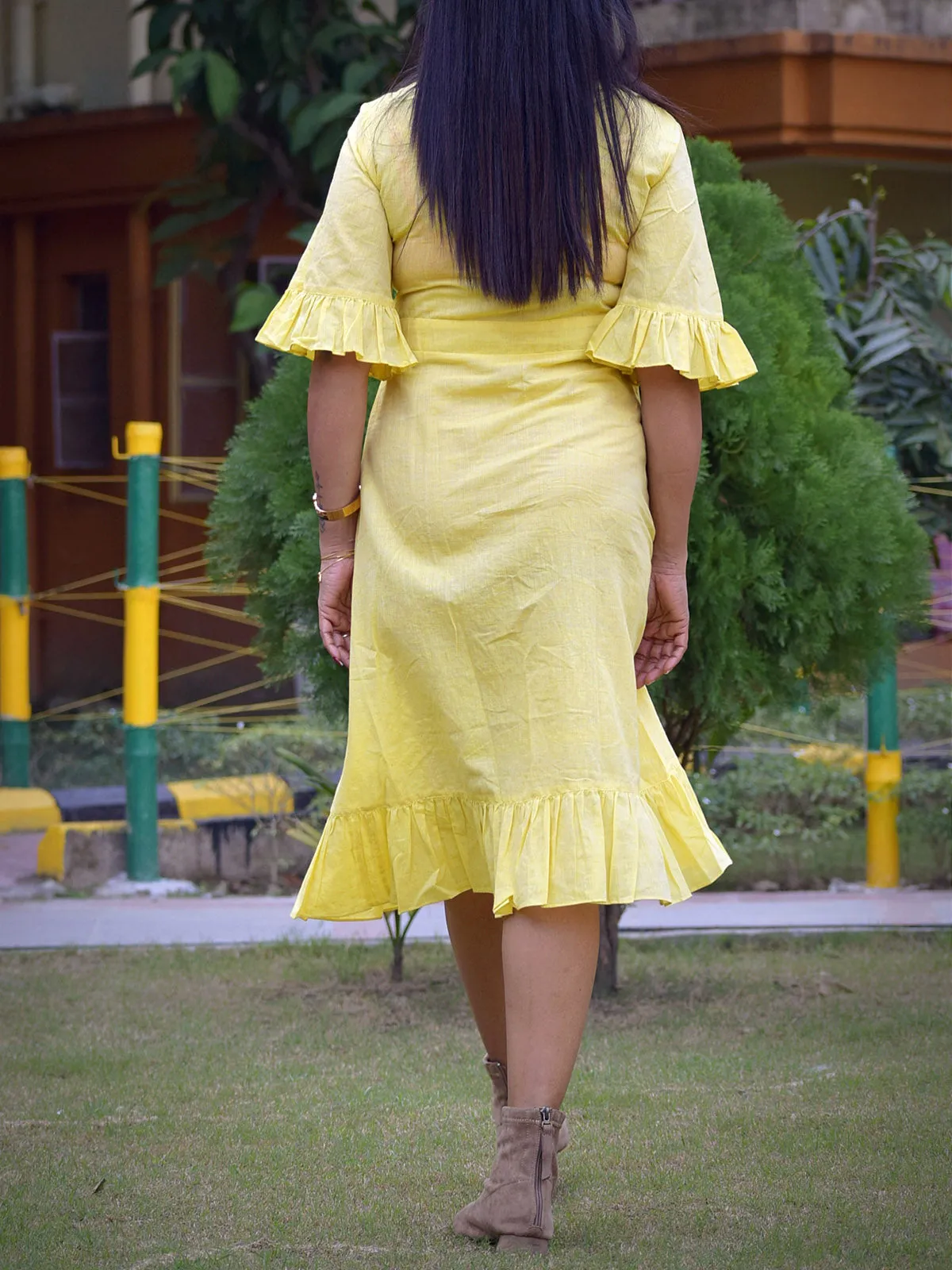 Caribbean Isles Dress Yellow