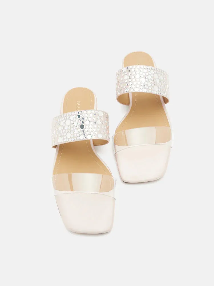 Carolina Crystal Embellished Slides