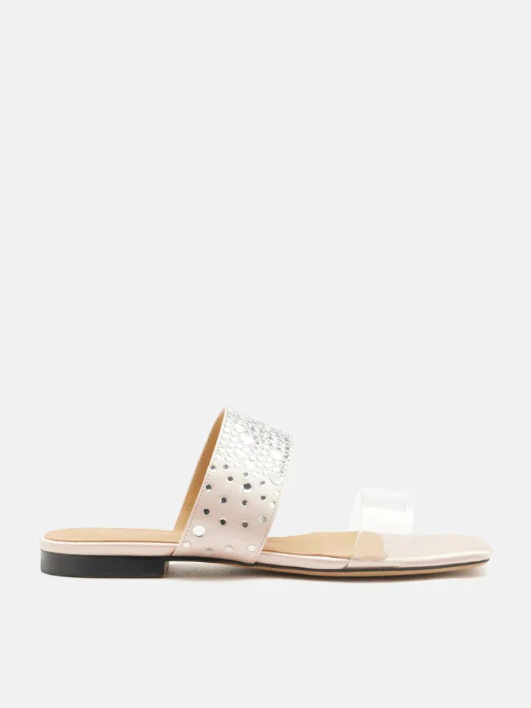 Carolina Crystal Embellished Slides