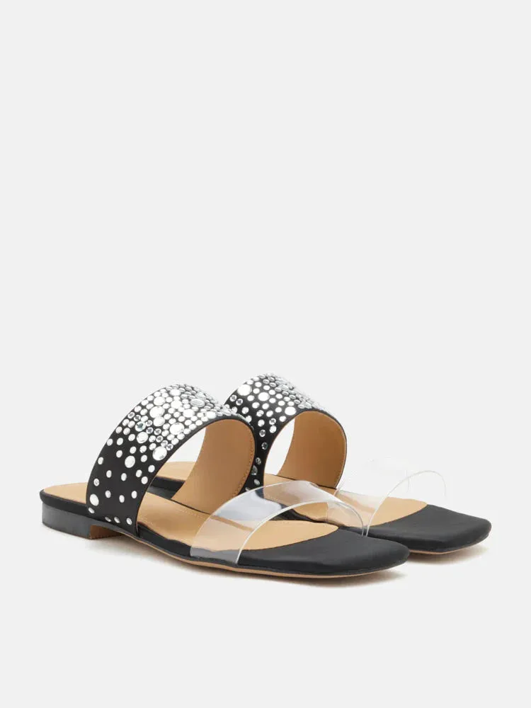 Carolina Crystal Embellished Slides