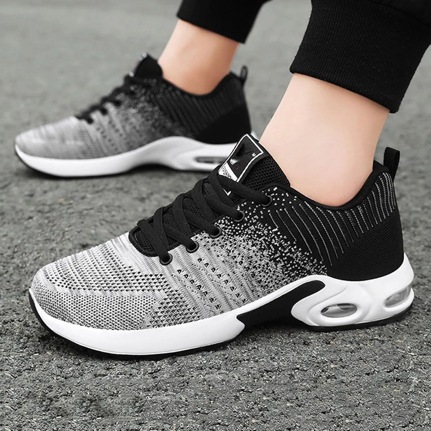 Cathalem Running Shoes for Women Air Running Shoes Non Slip Walking Sneakers Mesh Air Cushion Sneakers for Gym Workout