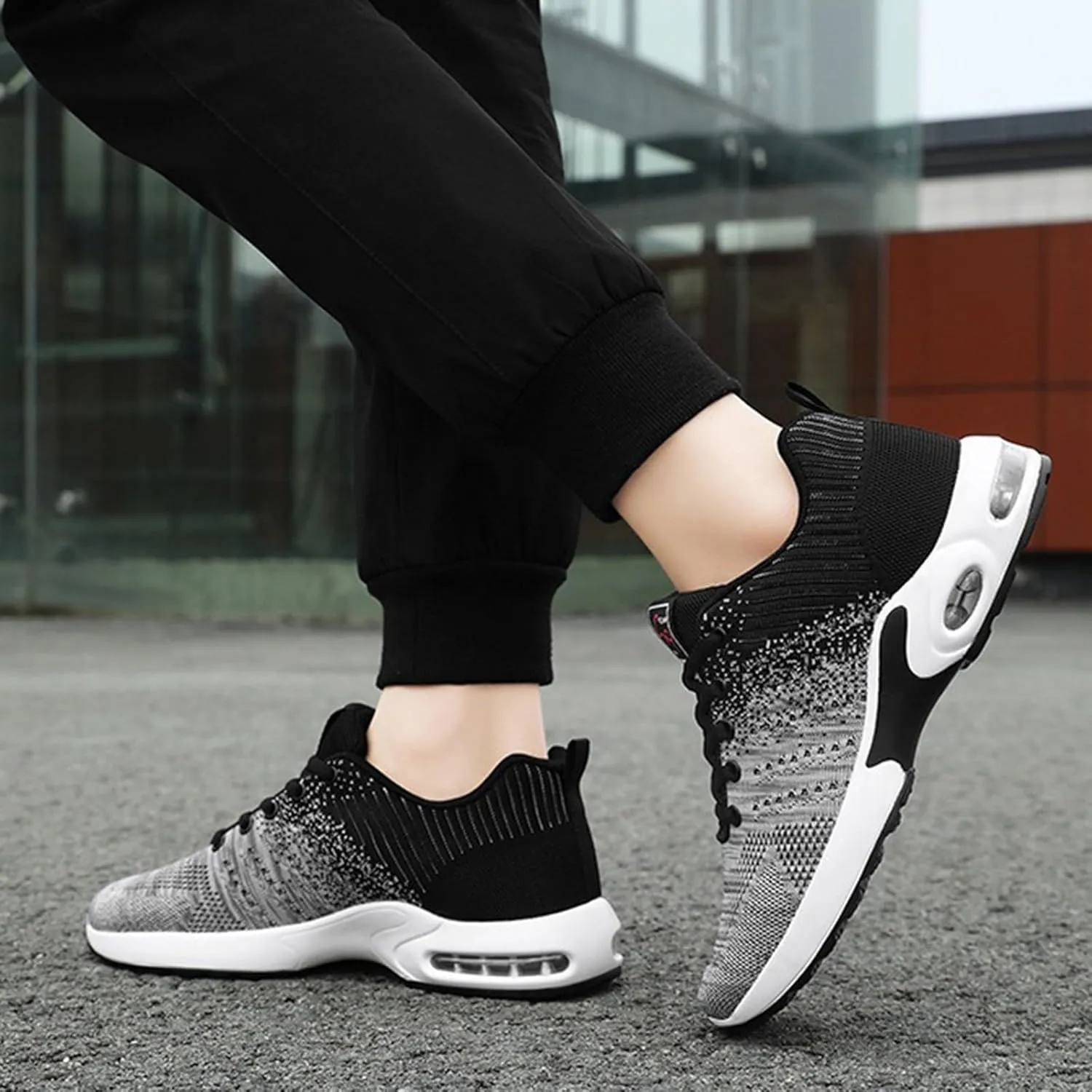 Cathalem Running Shoes for Women Air Running Shoes Non Slip Walking Sneakers Mesh Air Cushion Sneakers for Gym Workout