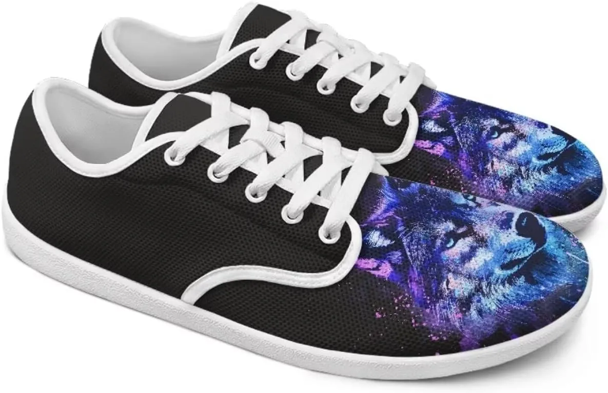 chaqlin Athletic Dress Shoes for Men Animal Print Low Top Sneaker Fashion Classic Lace Up Tennis Breathable Shoe