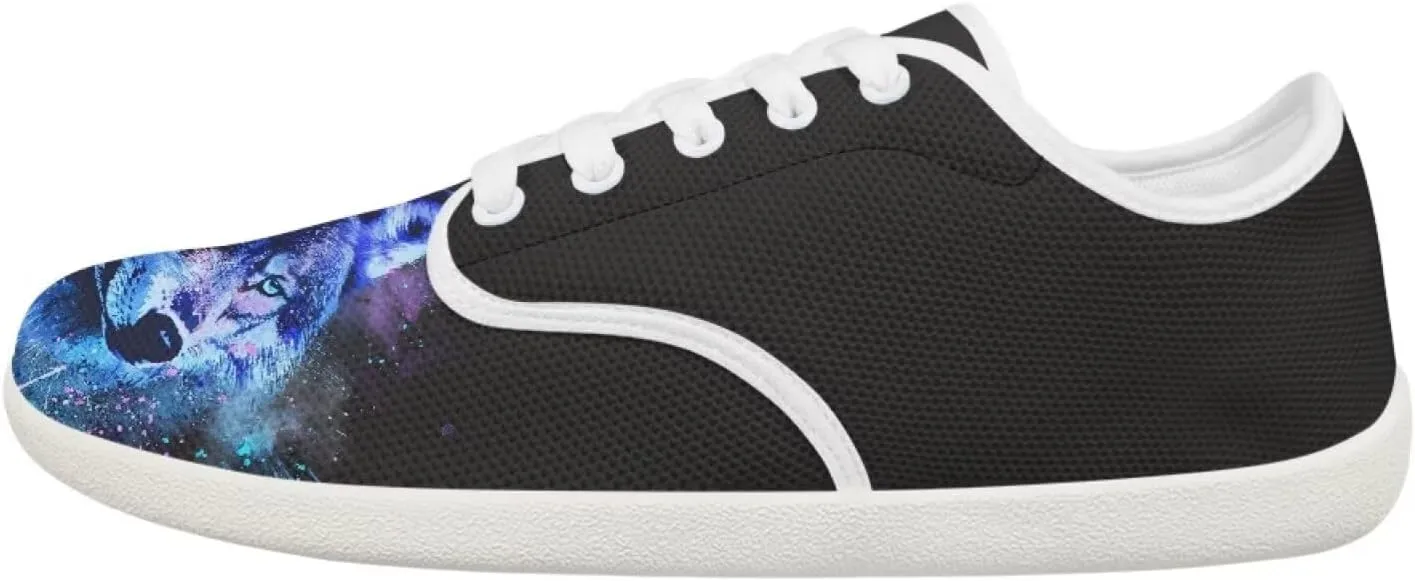 chaqlin Athletic Dress Shoes for Men Animal Print Low Top Sneaker Fashion Classic Lace Up Tennis Breathable Shoe