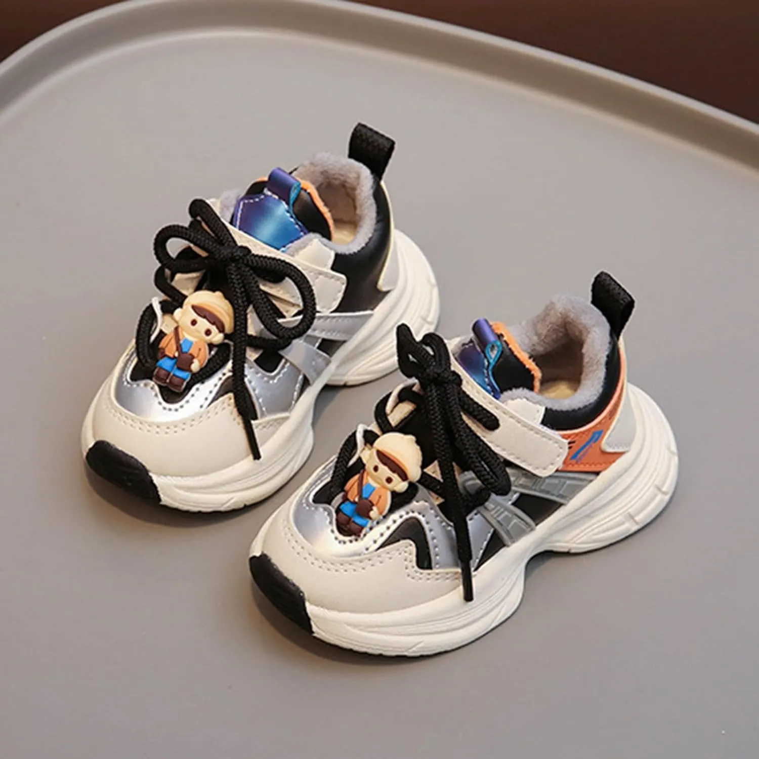Chunky Sneakers for Toddler Kids Comfortable Lace-up Casual Fashion Tennis Shoes Boys Girls Kids Slip on Shoes Girls
