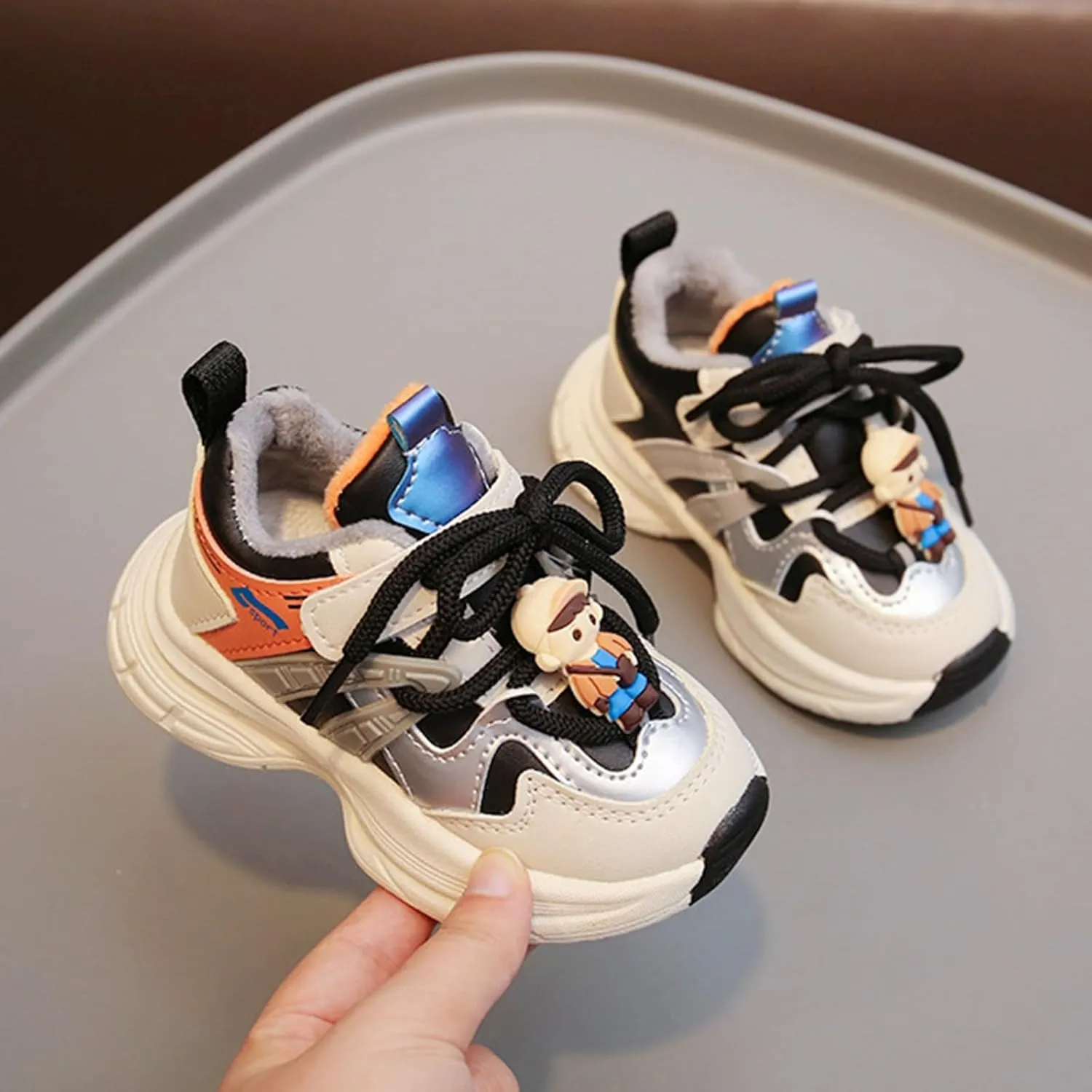 Chunky Sneakers for Toddler Kids Comfortable Lace-up Casual Fashion Tennis Shoes Boys Girls Kids Slip on Shoes Girls