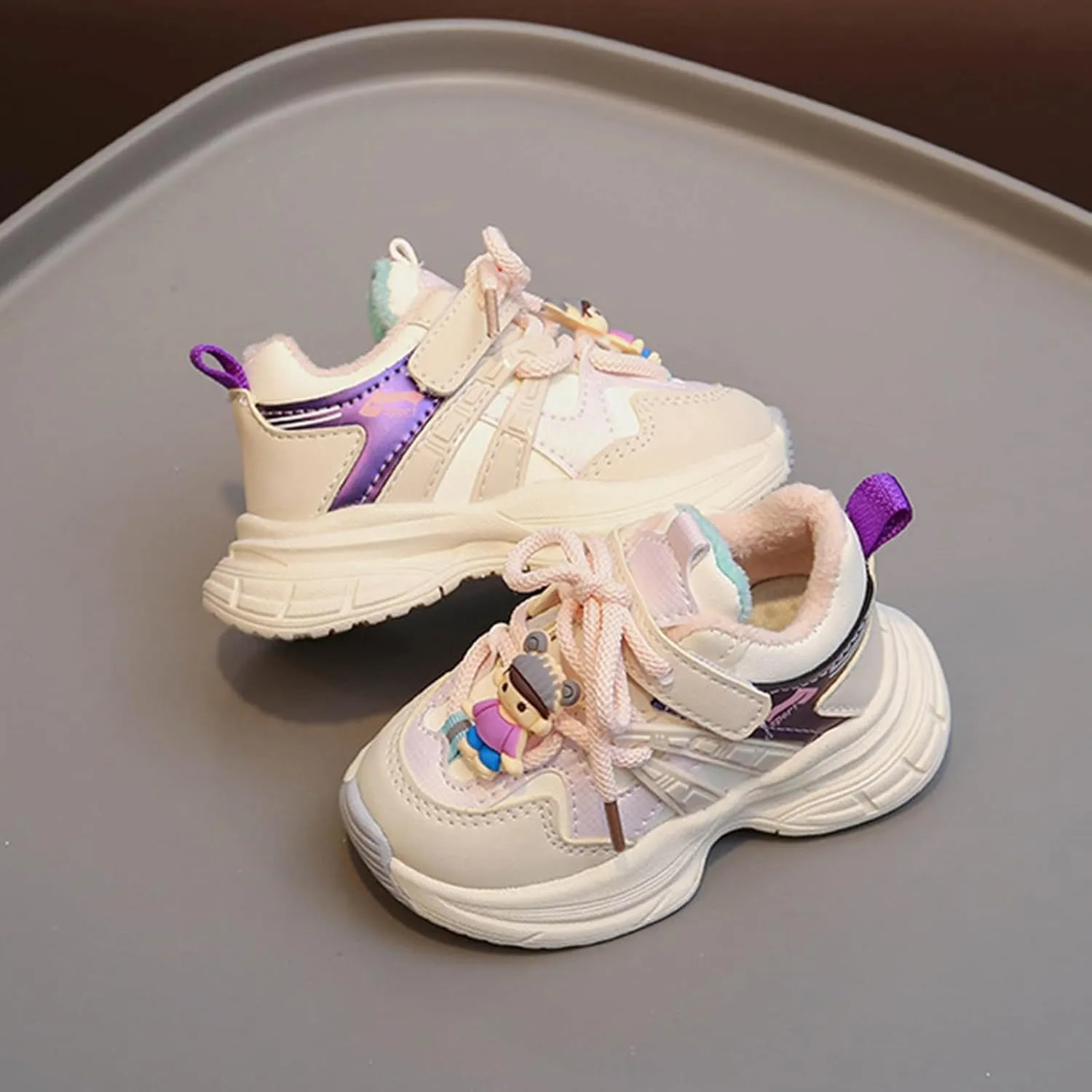 Chunky Sneakers for Toddler Kids Comfortable Lace-up Casual Fashion Tennis Shoes Boys Girls Kids Slip on Shoes Girls