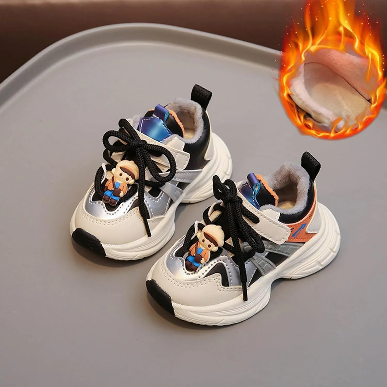 Chunky Sneakers for Toddler Kids Comfortable Lace-up Casual Fashion Tennis Shoes Boys Girls Kids Slip on Shoes Girls