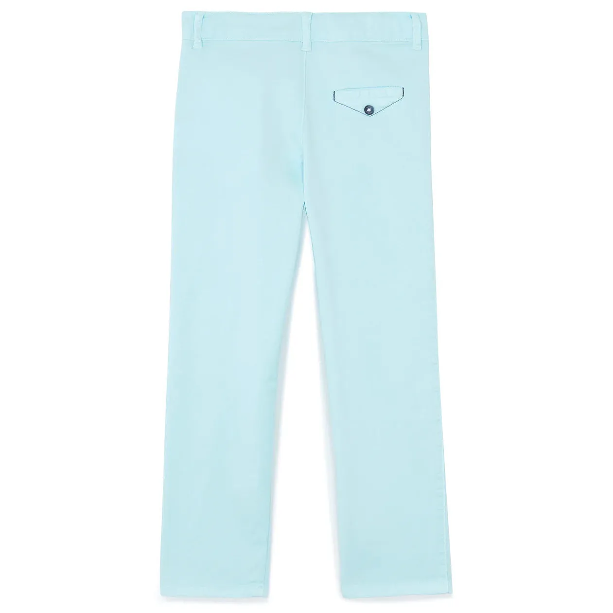 Classic Stretch Cotton Trousers - Aqua