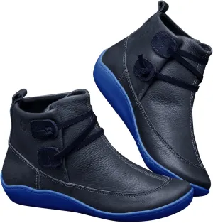 Combat Boots Womens Ankle Flat Booties for Women 2024 Black Boots for Women Flat Boot for Men Casual Round Head Low Heel Comfortable Pointed Toe