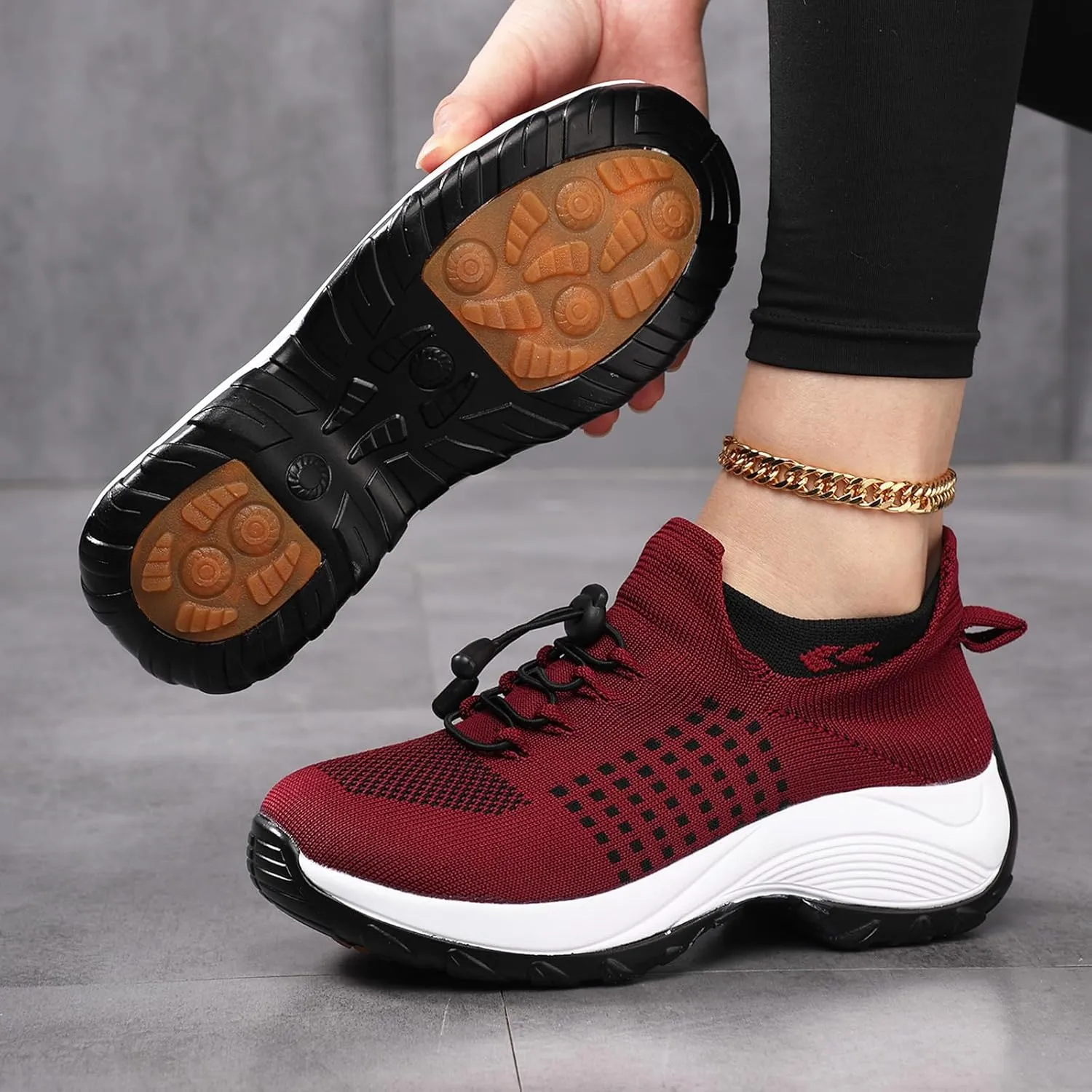 Comfort Wear Orthowear Shoes for Women&Men Orthopedic Shoes Lightweight Casual Breathable Running Walking Sneakers Non Slip Stretch Cushion Shoe Athletic Ortho Comfortwear for Plantar Fasciitis Unisex