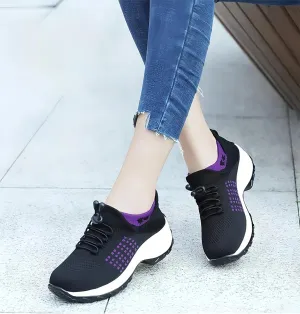 Comfortable Women's Shoes, Comfortwear Ortho Stretch Cushion Shoes, Sports Walking Shoes, Plus Size