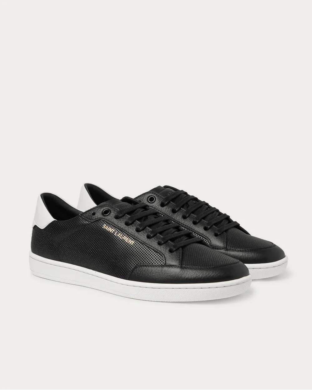 Court Classic SL/10 Perforated Leather  Black low top sneakers