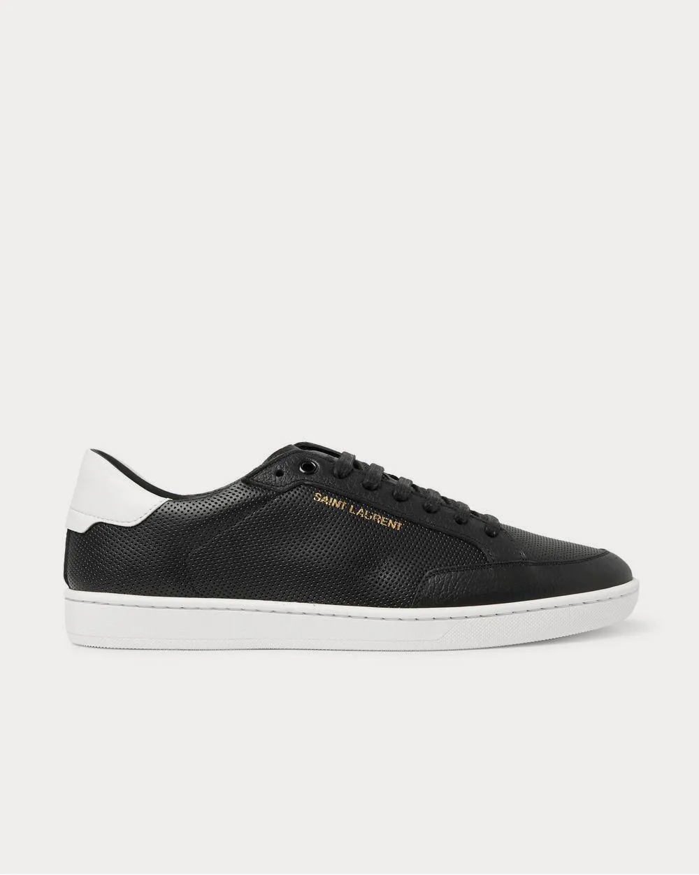 Court Classic SL/10 Perforated Leather  Black low top sneakers