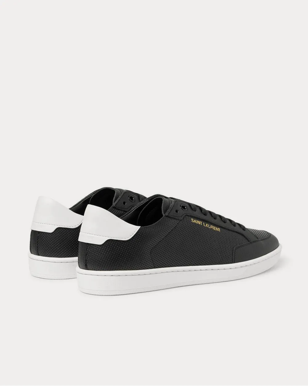Court Classic SL/10 Perforated Leather  Black low top sneakers